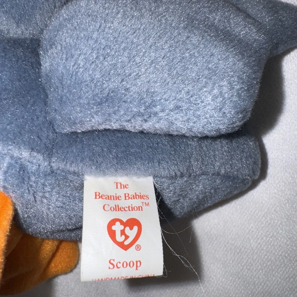 Ty Beanie Baby SCOOP Pelican Bird‎ 1996 Vtg No Tag Plush Toy Retired